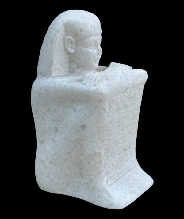 Alabaster Egyptian Kneeling Statue - Made in Egypt Online Sale