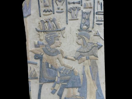 Tutankhamun and Ankhesenamun Plaque For Discount