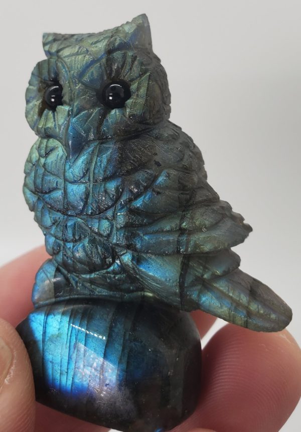 Labradorite Owl Carving For Discount