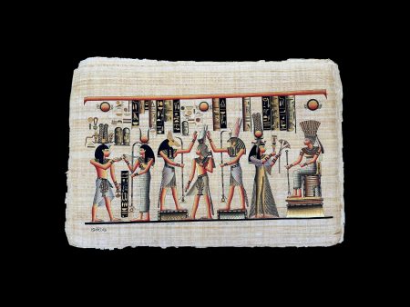 Ramses & Queen Nefertari Banquet Papyrus - 100x70cm Sale