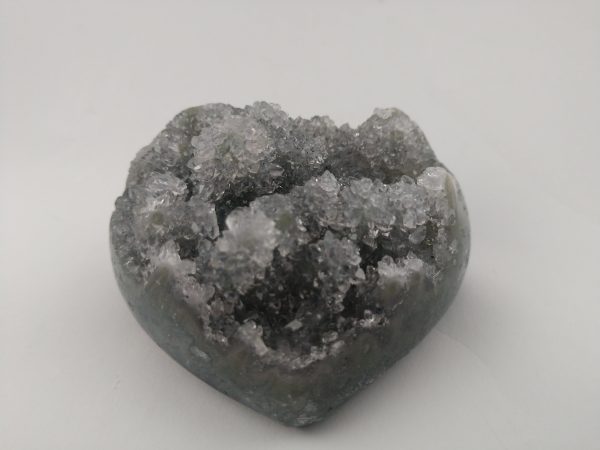 Black Quartz Stalactite Heart, Uruguay Sale