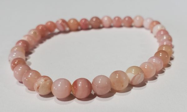 Pink Opal Bead Bracelet Online Sale