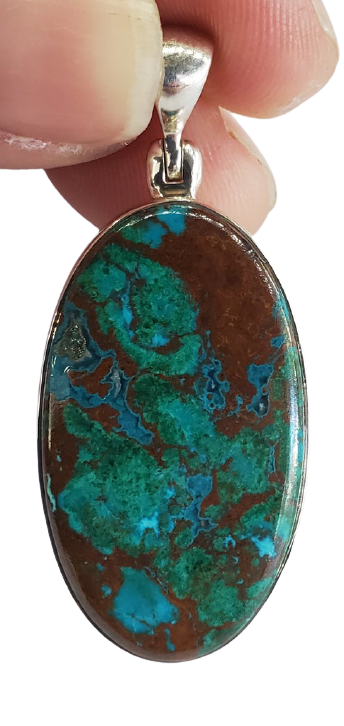 Chrysocolla Malachite Pendant Cheap