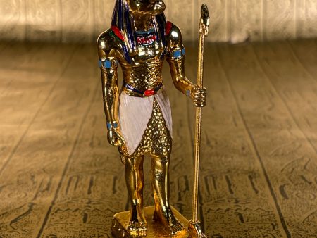 Gold Anubis Mini Statue - Pewter Hot on Sale