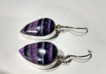 Sugilite Earrings, Sterling Silver For Discount