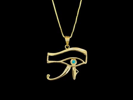 18k Eye of Horus Pendant Online Sale