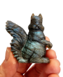 Labradorite Squirrel Carving Online now