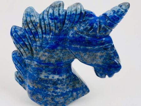 Lapis Unicorn Carving For Cheap