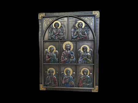 Jesus and the Archangels Plaque Discount