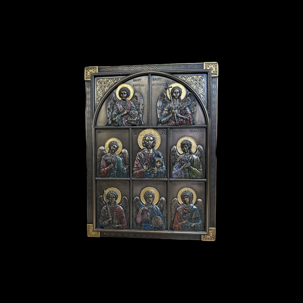 Jesus and the Archangels Plaque Discount