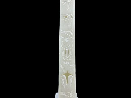 Egyptian Obelisk - Handcarved Soapstone Statue Online Hot Sale