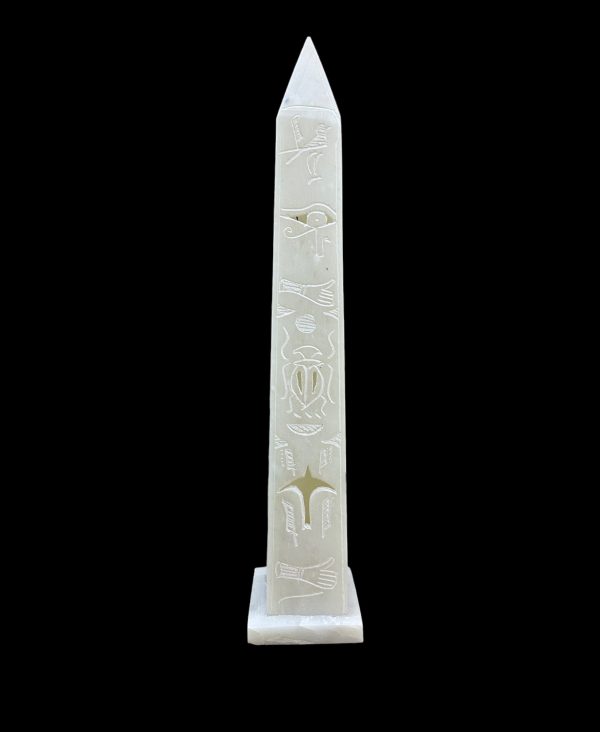 Egyptian Obelisk - Handcarved Soapstone Statue Online Hot Sale