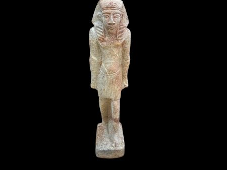 Thutmoses III Statue - Handcarved Limestone For Sale