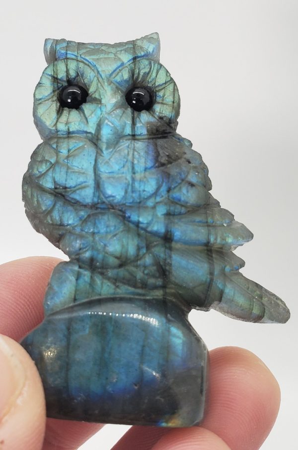 Labradorite Owl Carving For Discount