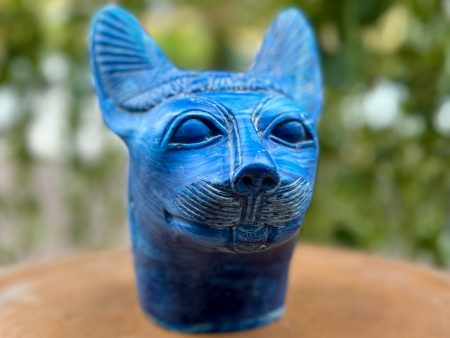 Bastet Bust - Lapis For Discount