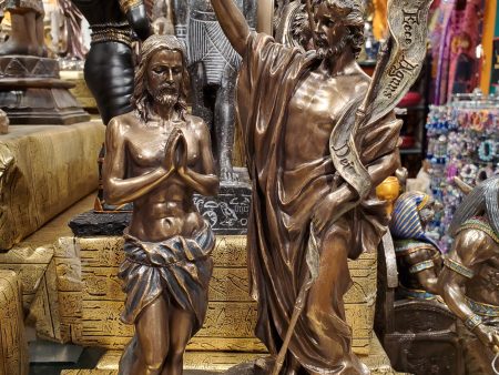 Jesus Baptism Statue Discount