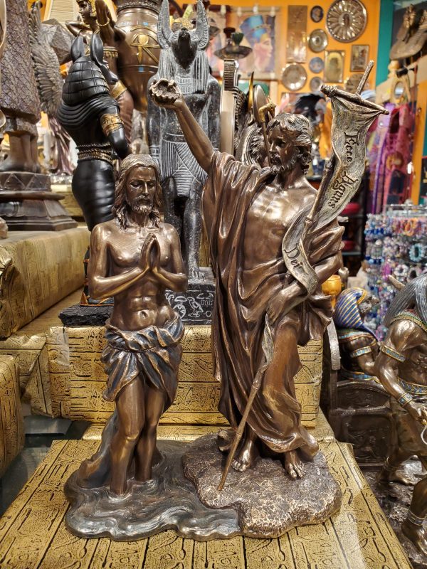 Jesus Baptism Statue Discount