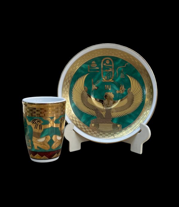 Isis and Horus Tea Cup and Saucer Set For Cheap