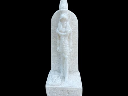 Horus with Hieroglyphic Stela Alabaster Statue Online