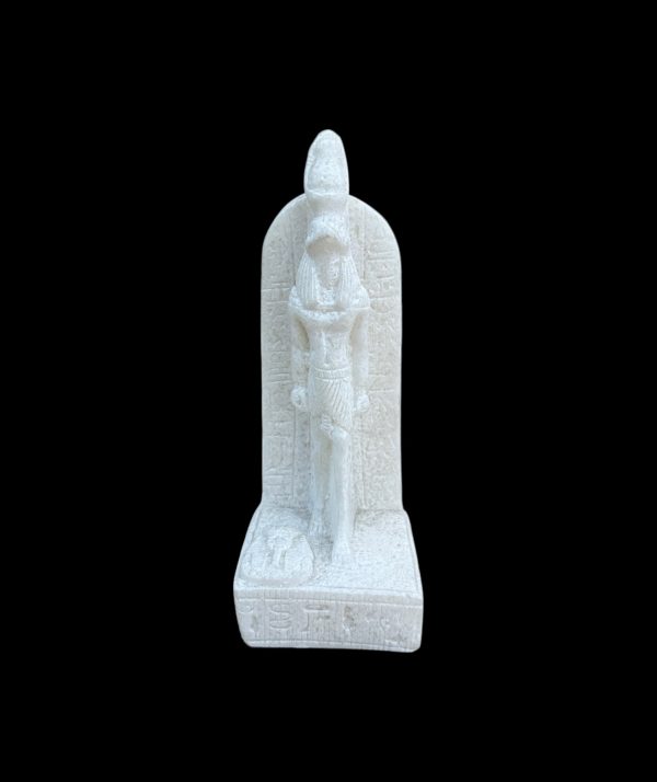 Horus with Hieroglyphic Stela Alabaster Statue Online