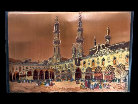 Mosque of Al-Azhar Copper Etching Hot on Sale