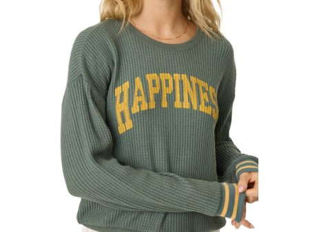 PJ Salvage Happiness Womens Crew Top 2025 Discount