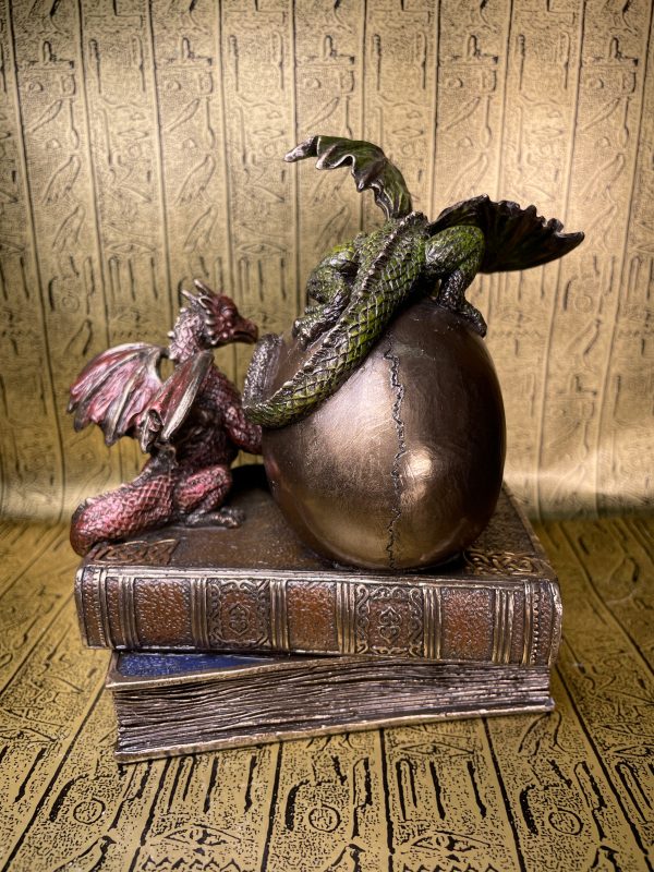 Dragonlings on Skull and Books on Sale