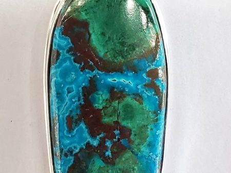 Chrysocolla Malachite Pendant Hot on Sale