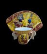 Tutankamun and Ankhesenamun Tea Cup and Saucer Set Online Sale