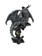 Black Dragon Protecting Jewel On Perch Statue Discount