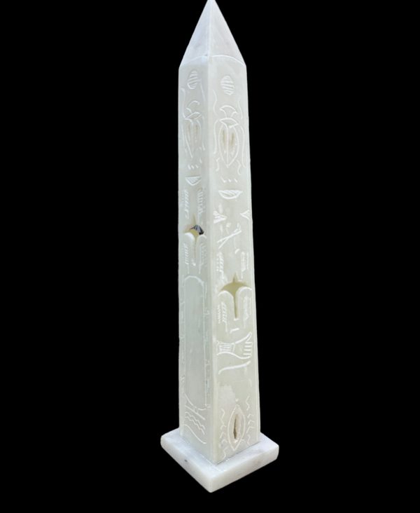 Egyptian Obelisk - Handcarved Soapstone Statue Online Hot Sale