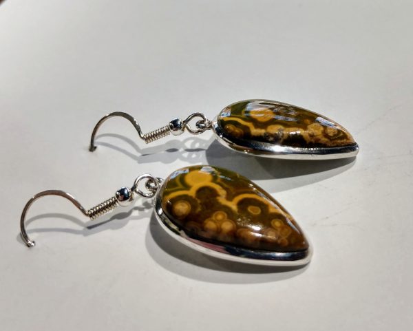 Ocean Jasper Earrings, Sterling Silver Online Hot Sale