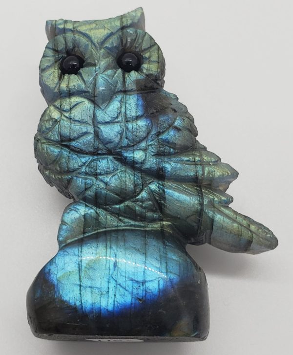 Labradorite Owl Carving For Discount