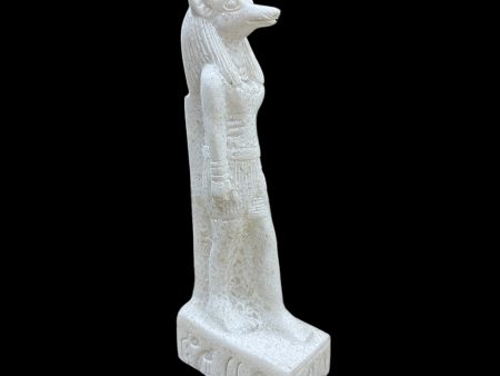 Anubis Alabaster Statue - Handcrafted in Egypt For Discount