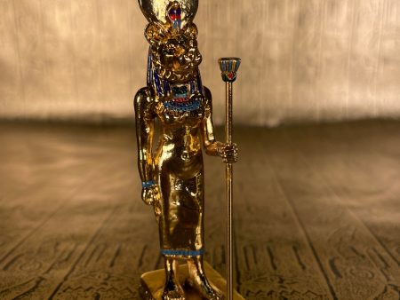 Gold Sekhmet Mini Figure - Pewter Sale