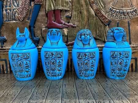 Canopic Jars - Set of 4 on Sale