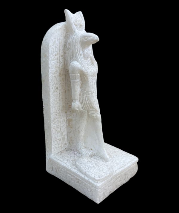 Thoth with Hieroglyphic Stela Alabaster Statue For Discount