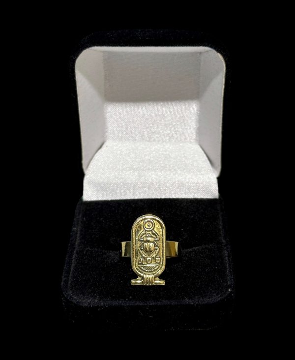 Tutankhamun Cartouche Ring - Brass Online now