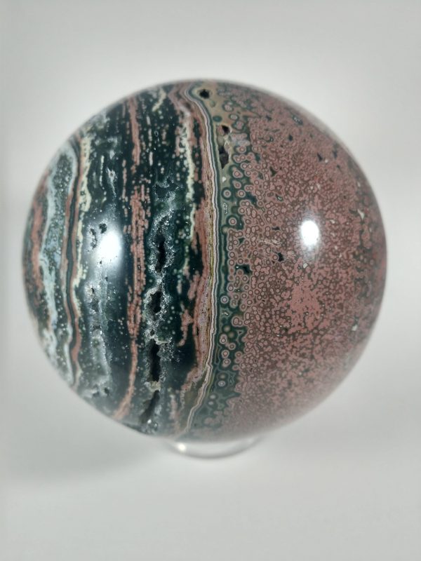 Ocean Jasper Sphere, 2.37 lbs. Discount