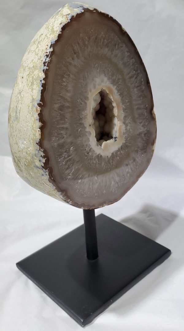 Geode on Custom Metal Stand, Brasil Cheap