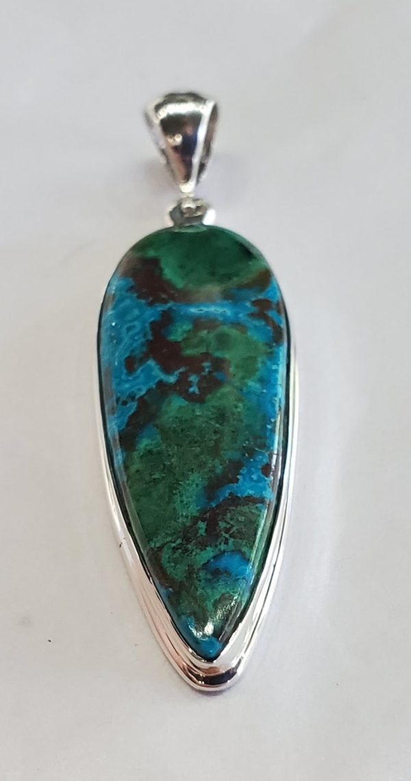 Chrysocolla Malachite Pendant Hot on Sale