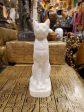 Bastet Statue in White Alabaster Fashion