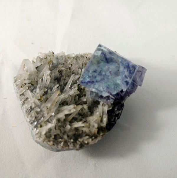 Fluorite on Quartz Hot on Sale