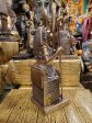 Sekhmet on Throne with Staff & Ankh Statue on Sale