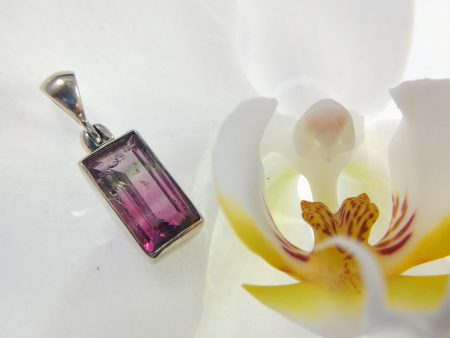 Bi-color Tourmaline Pendant Online now