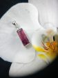 Faceted Rubellite Tourmaline Pendant in Sterling Silver Discount