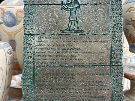 The Emerald Tablet of Thoth Plaque Online Sale