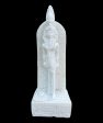 Ramses with Hieroglyphic Stela Alabaster Statue on Sale