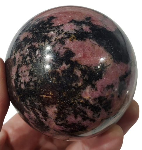 Rhodonite Sphere, Brasil For Sale