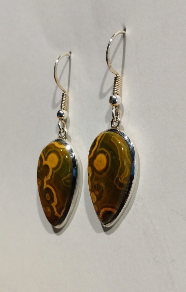 Ocean Jasper Earrings, Sterling Silver Online Hot Sale